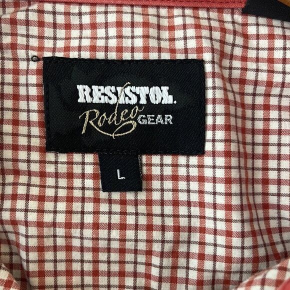 Resistol Rodeo Gear button down casual cotton western shirt.  Size Large. - Picture 3 of 5